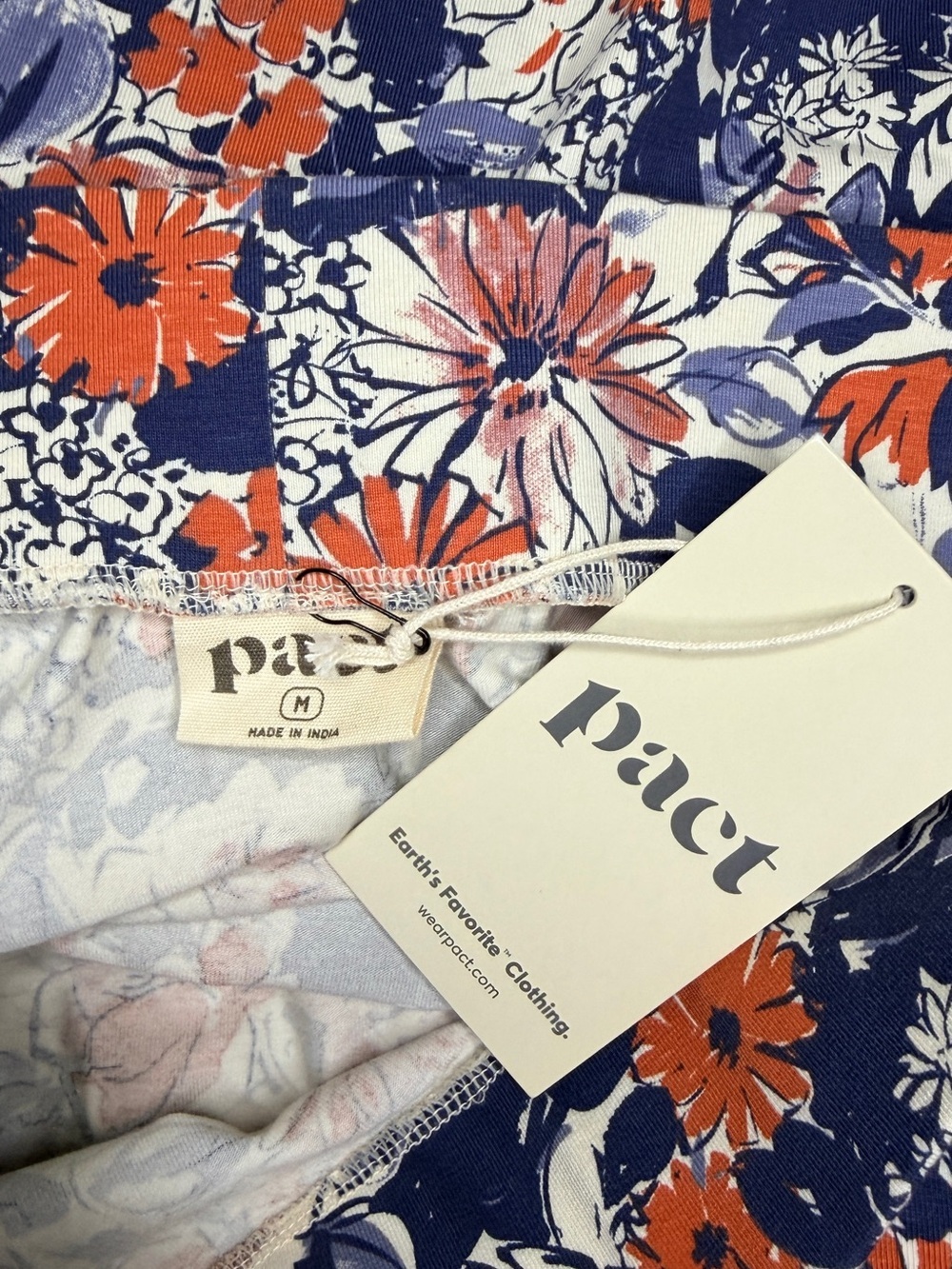 NWT Pact Midi floral skirt with pockets Medium - Picture 4 of 5